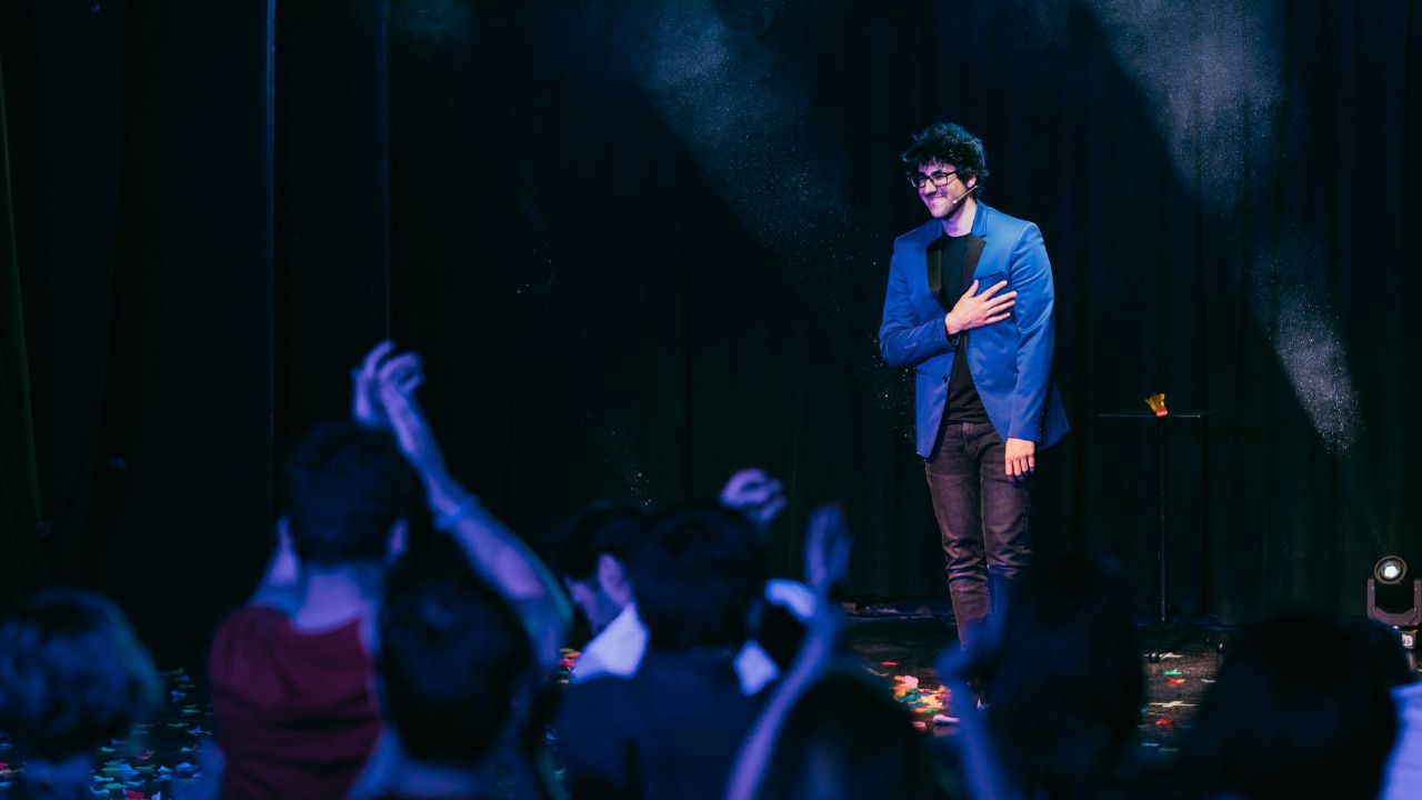 Borja Montón en el escenario