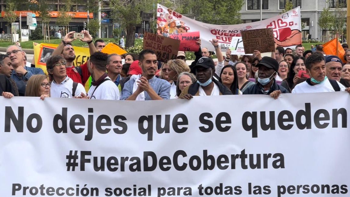 Concentración por las personas sin hogar