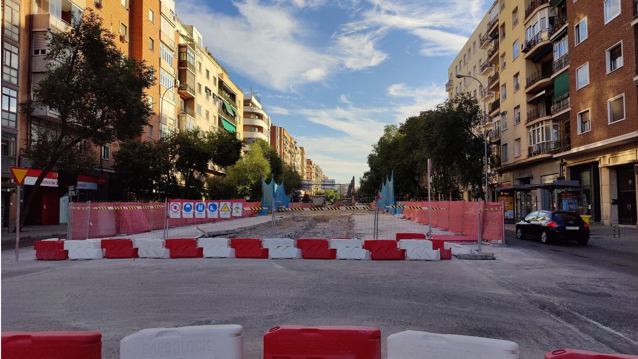 Obras en el eje Pedro Bosch-Doctor Esquerdo. Fuente: Ayuntamiento de Madrid