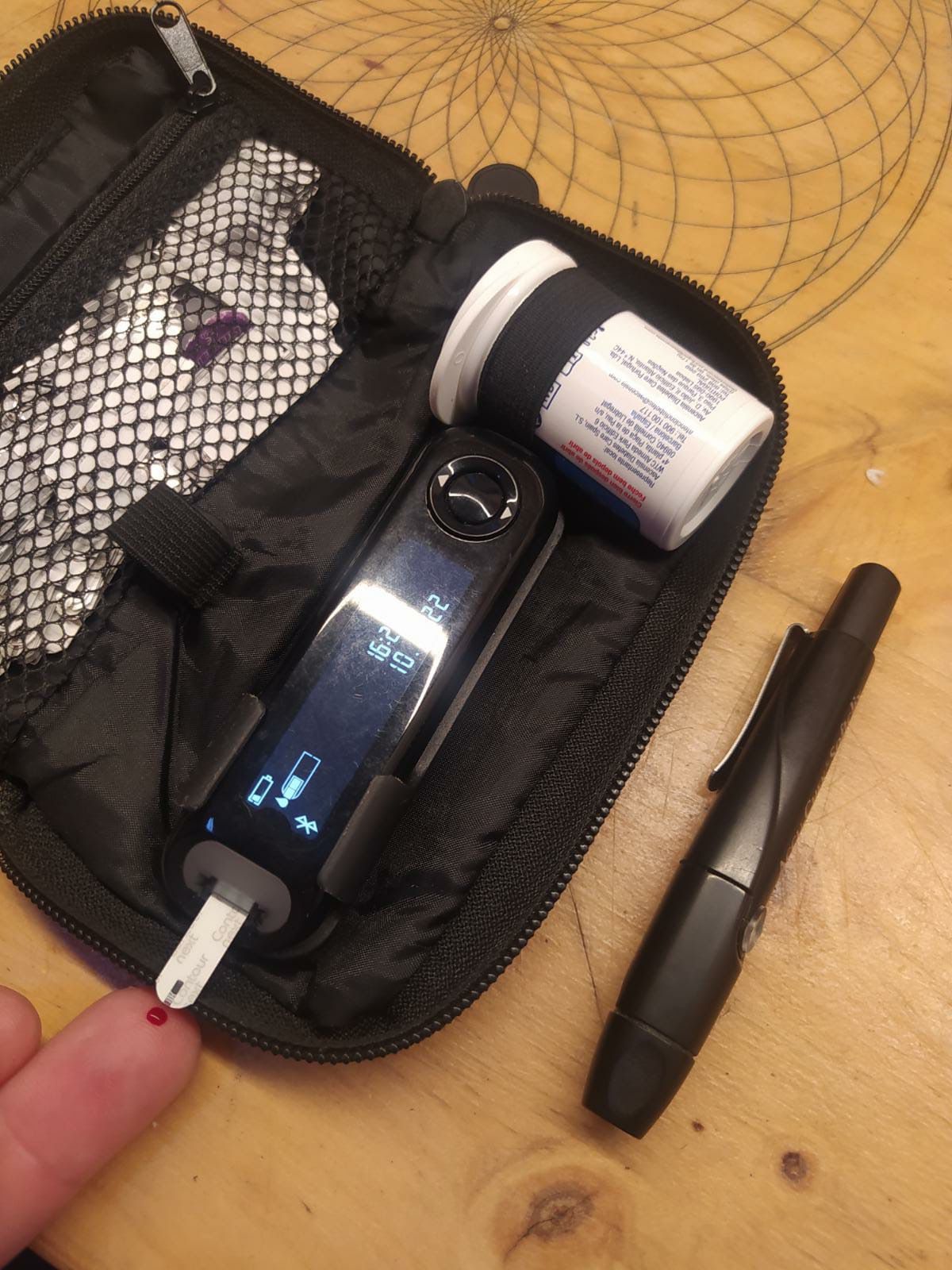 Medidor de glucosa en sangre. Foto: MDO