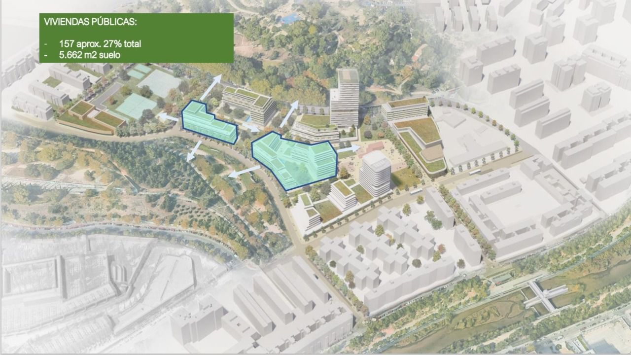 El proyecto plantea construir vivienda protegida y zonas verdes. Foto: Concejalía de Desarrollo Urbano 