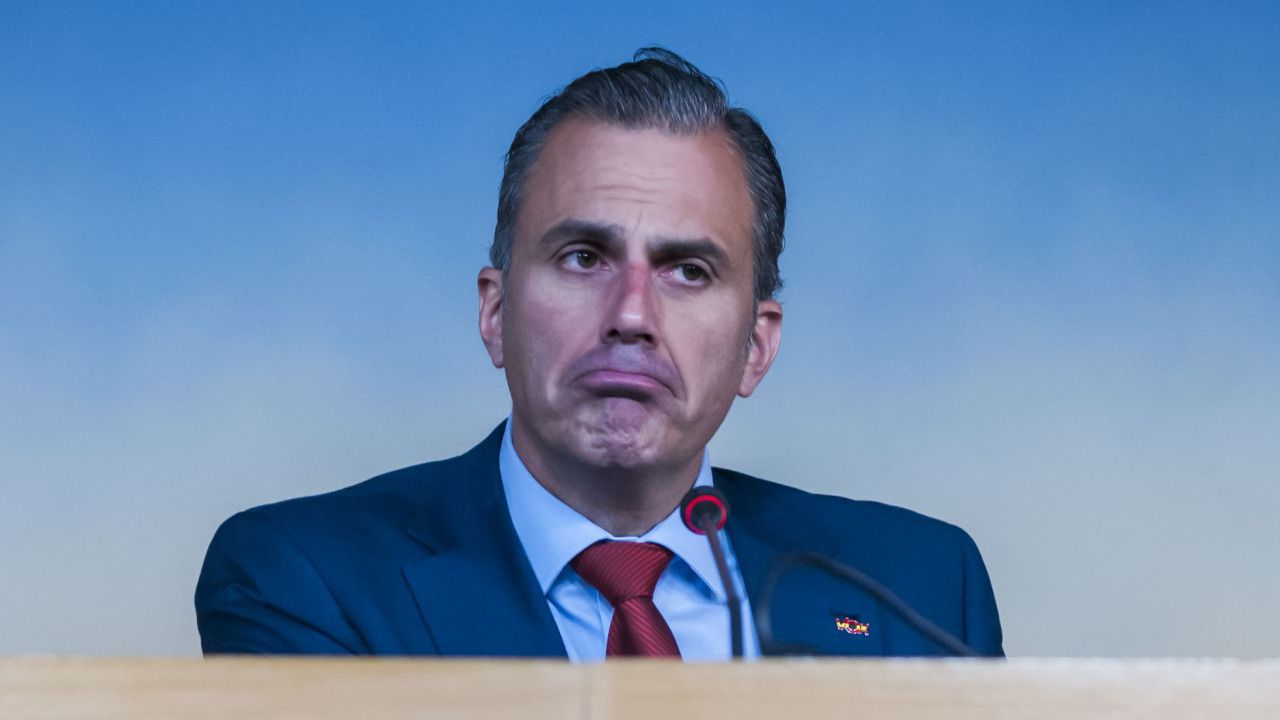 Ortega Smith en el Ayuntamiento de Madrid (Foto: Chema Barroso)