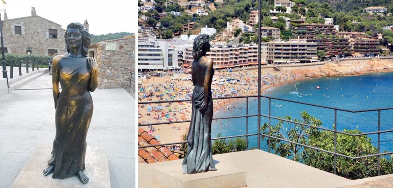 Estatua de Ava Gardner en Tossa de Mar
