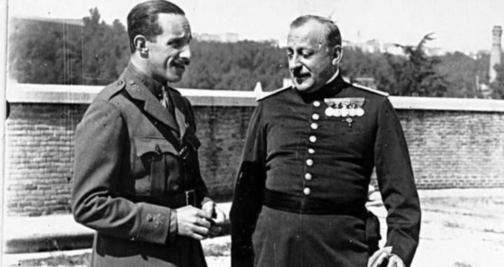 Alfonso XIII y Miguel Primo de Rivera y Orbaneja