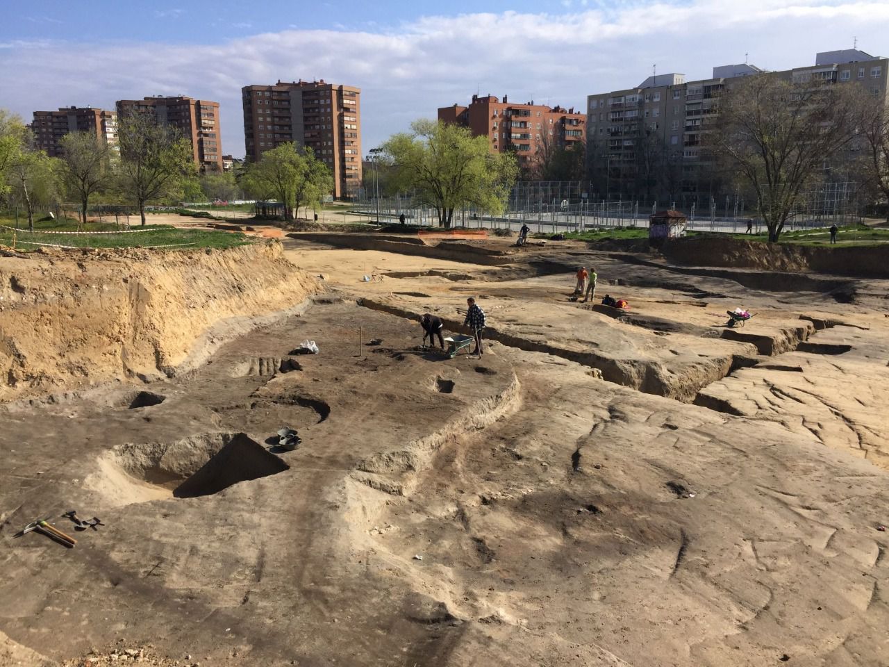 Excavaciones llevadas a cabo en 2022 (Foto: Colegio de Arqueólogos de Madrid)