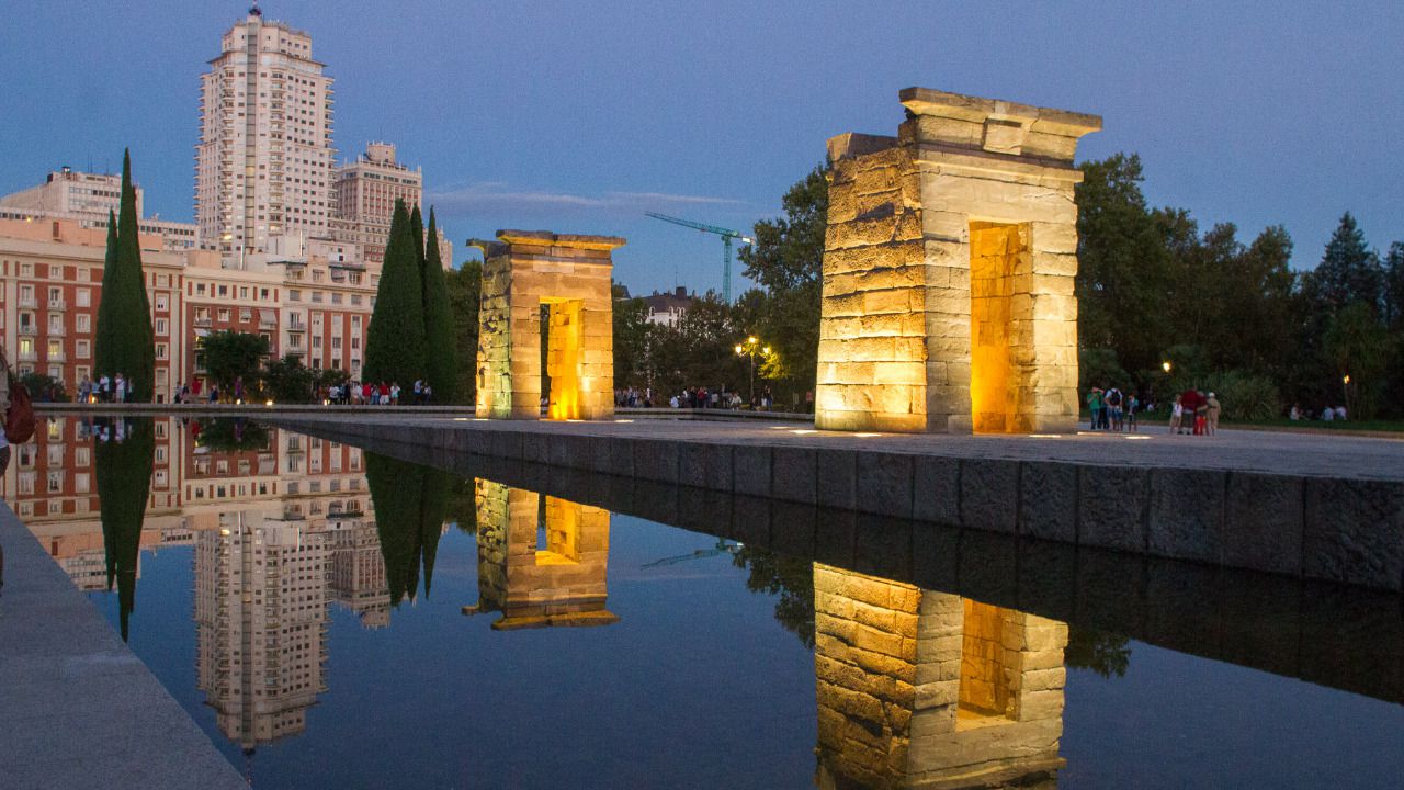 Atardecer en el Templo de Debod. (Foto: Kike Rincón)