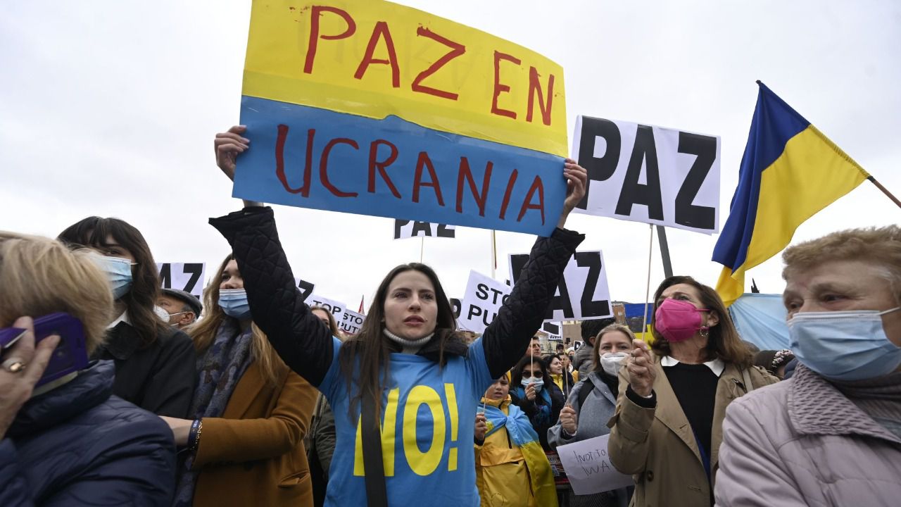 Movilización por la paz en Ucrania (Foto: Chema Barroso)