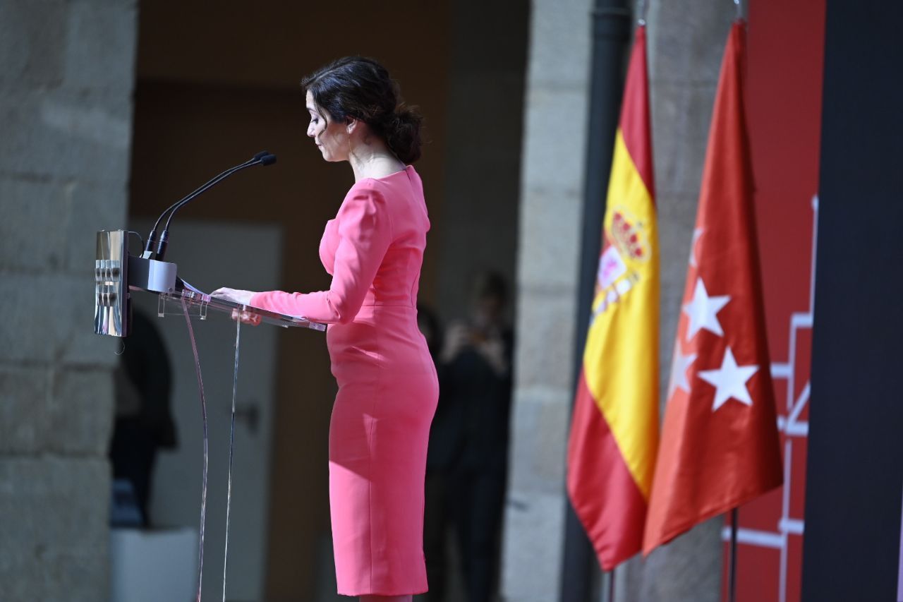 Isabel Díaz Ayuso, durante su discurso (Foto: Chema Barroso)