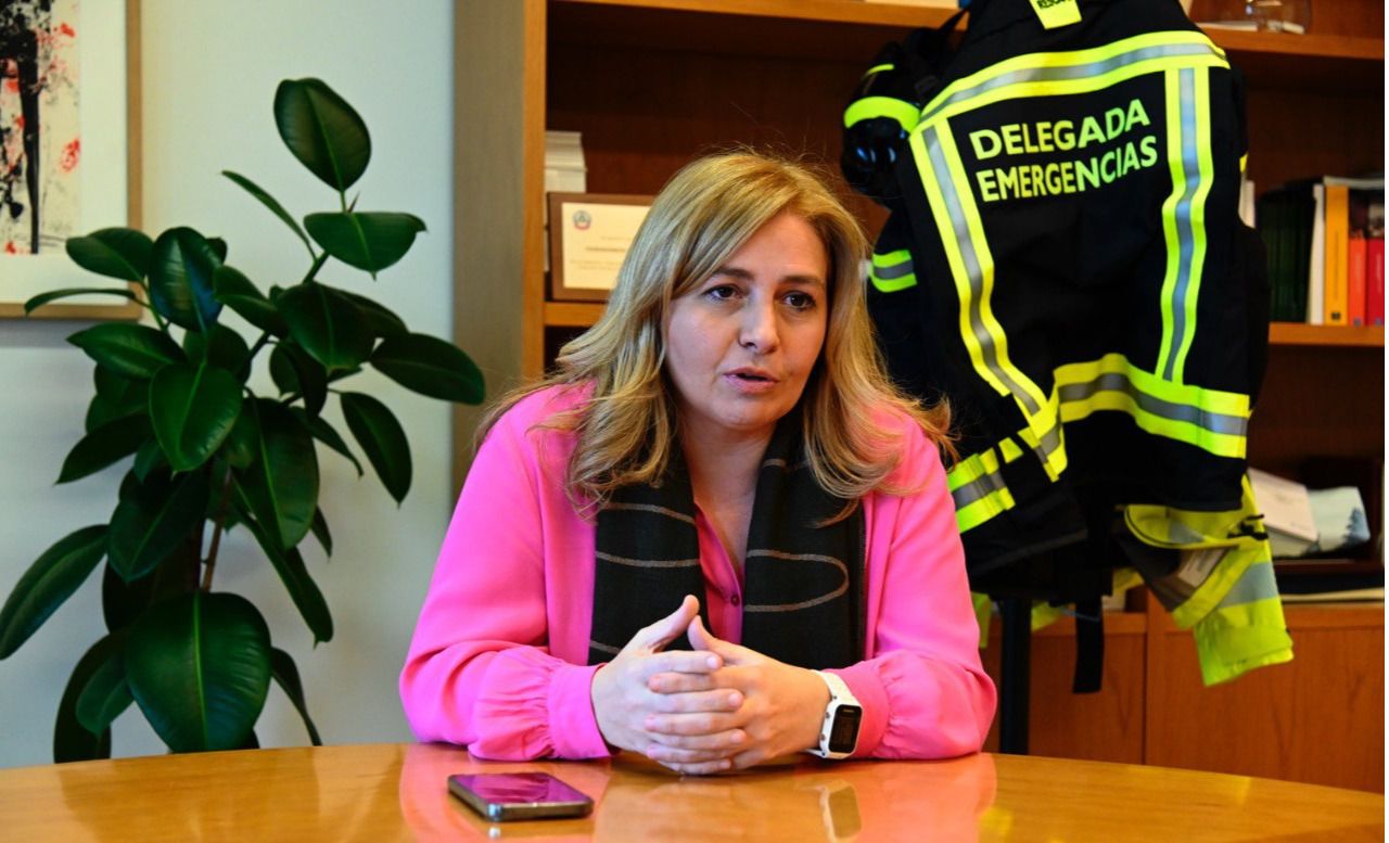 Inmaculada Sanz durante la entrevista. Foto: Chema Barroso
