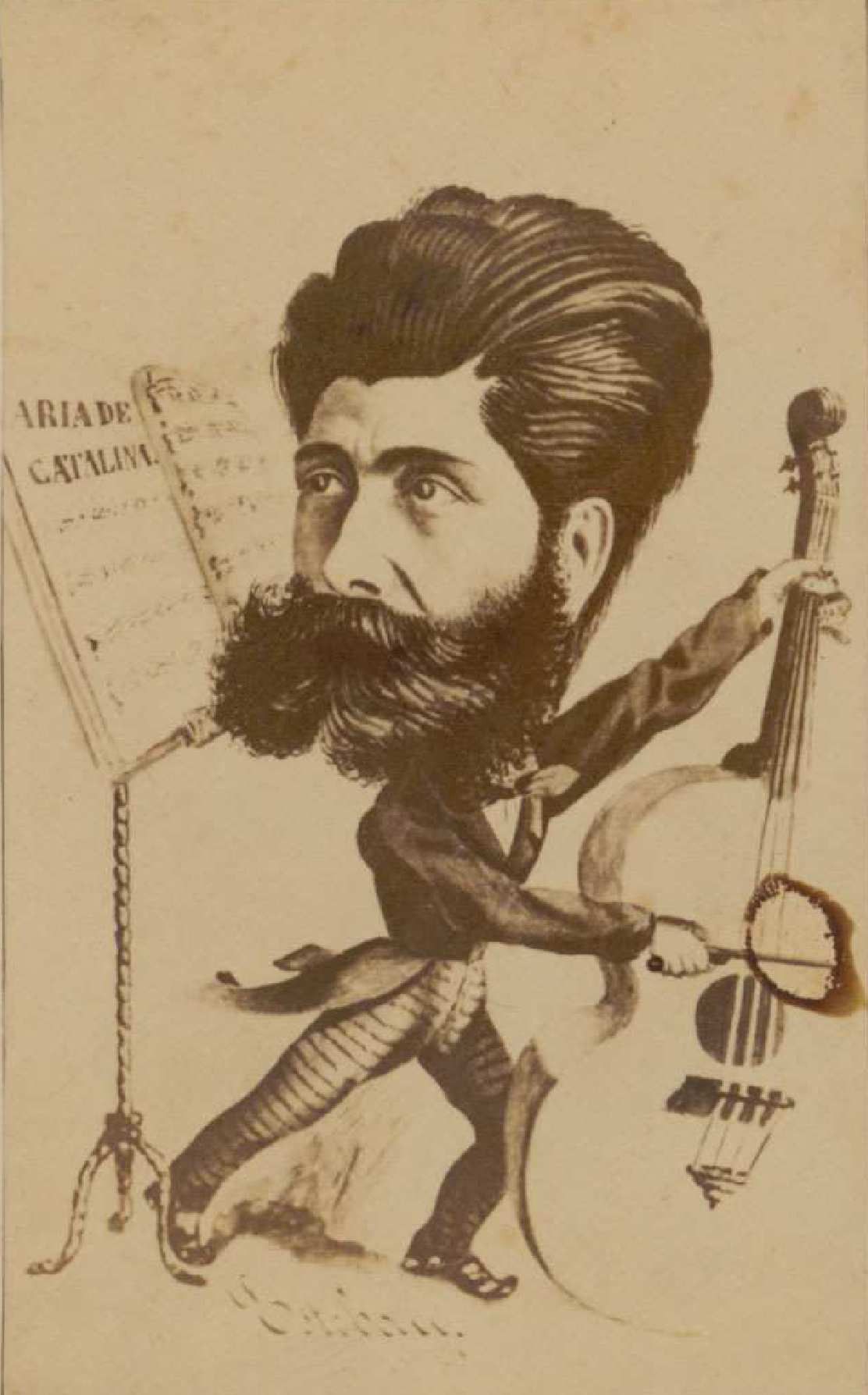Caricatura de Gaztambide