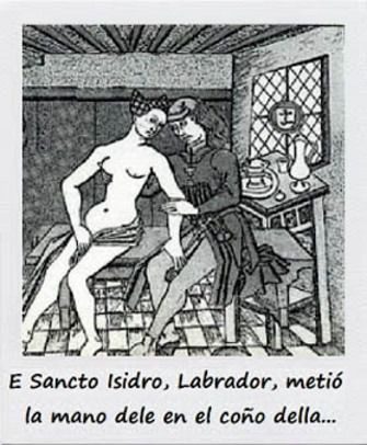 Grabado popular del milagro de Bernarda