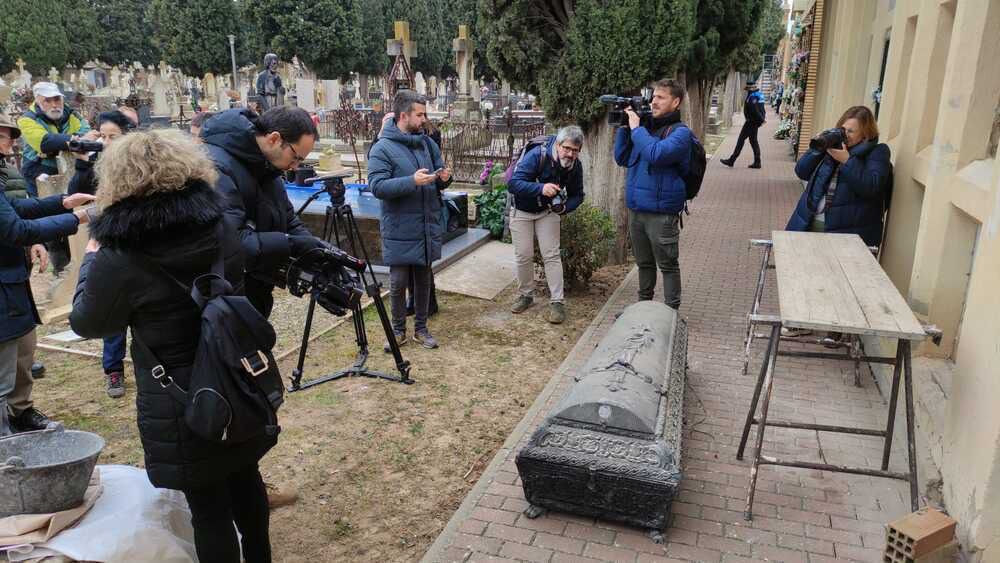Exhumación de los restos de Gaztambide