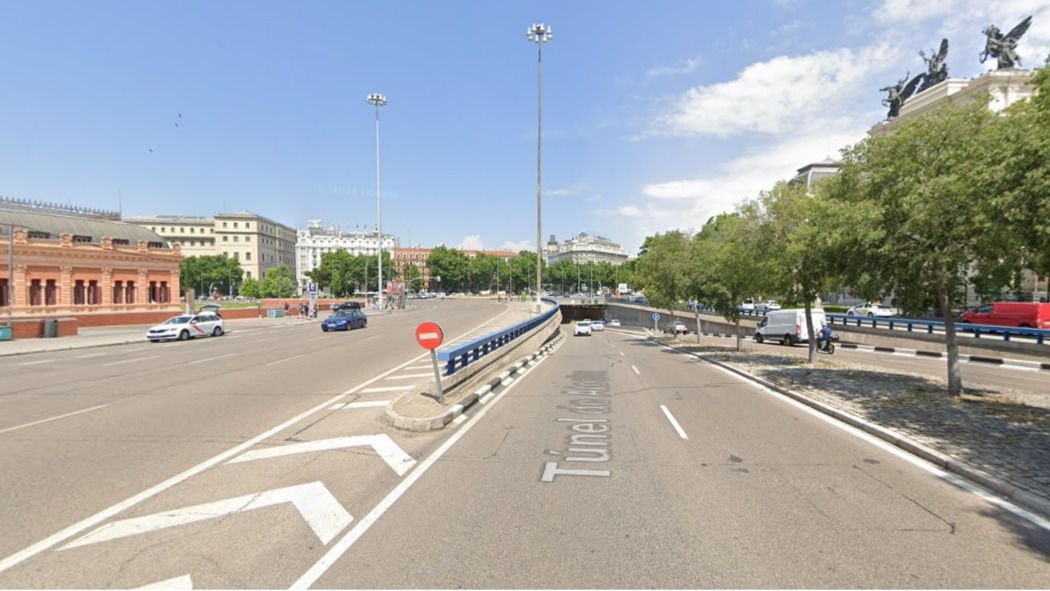 Túnel de Atocha sobre el que se intervendrá. Fuente: Google Maps
