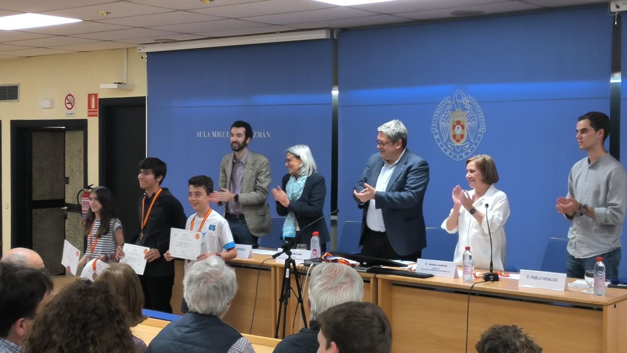 Álvaro Collado Montoto recoge el premio 