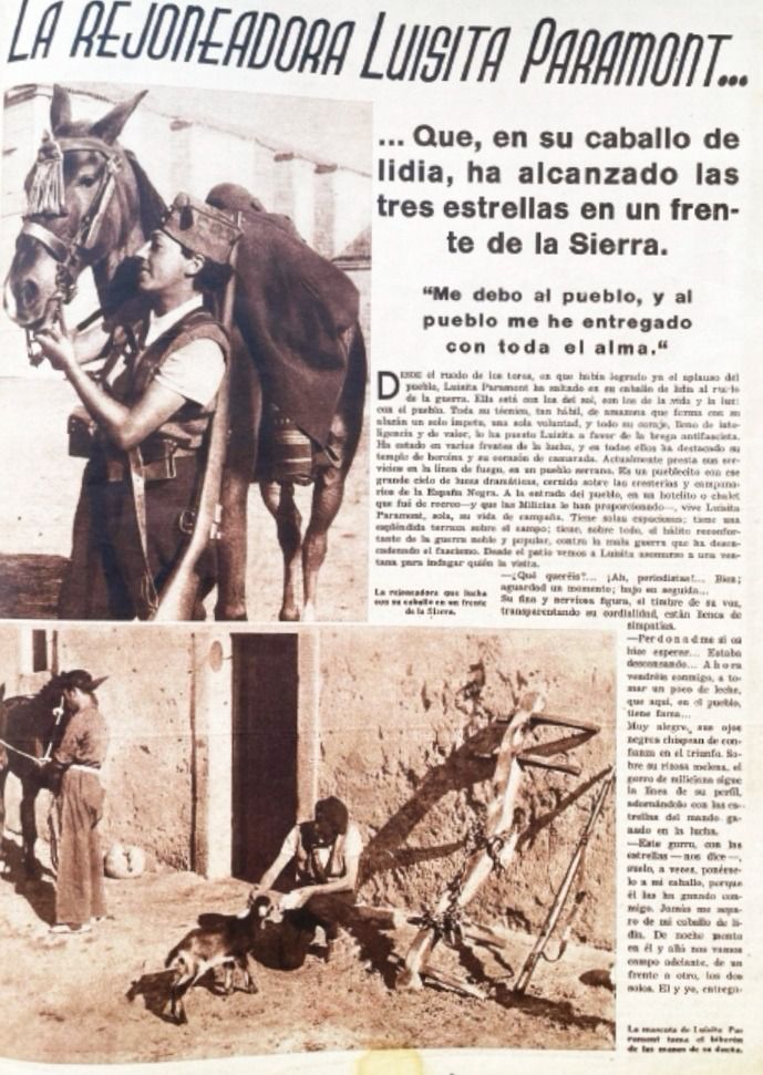 Luisita, protagonista dela revista Estampa