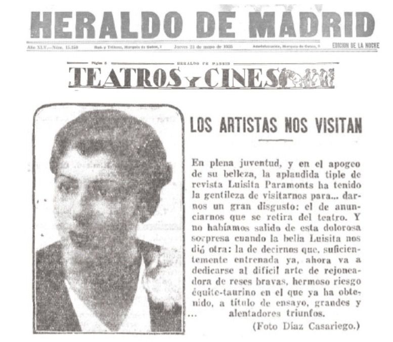 Anuncio de la retirada de Luisita