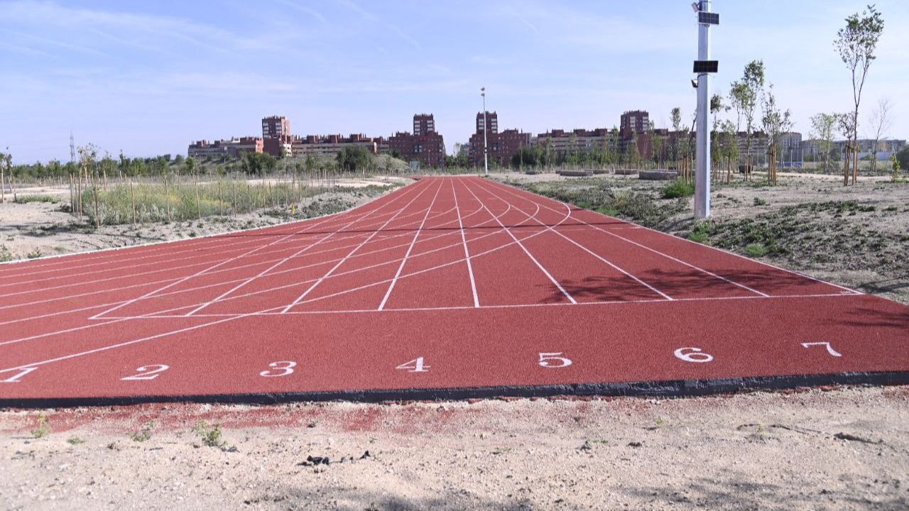 La pista de atletismo en el Bosque Metropolitano