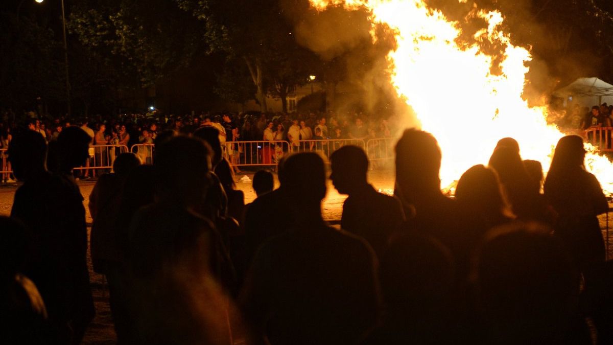 Hogueras de San Juan. Foto: Ayuntamiento de Alcalá de Henares