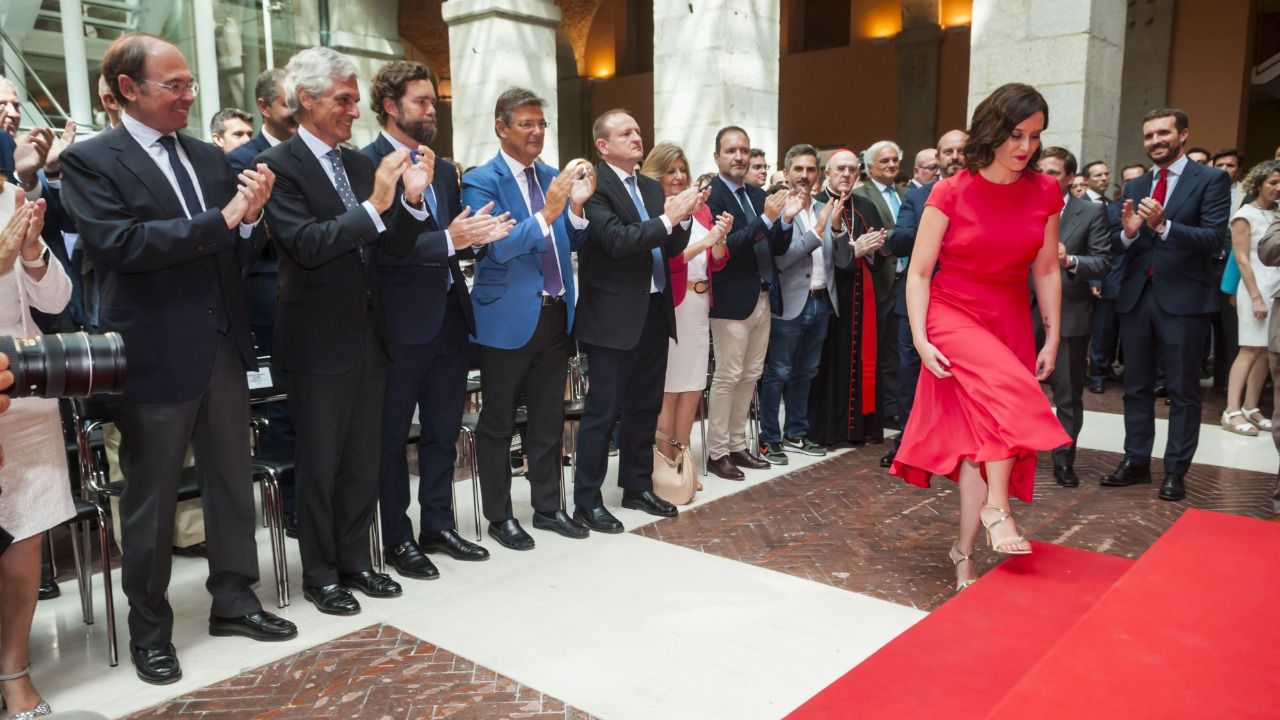 Díaz Ayuso toma posesión como presidenta por primera vez en 2019 (Foto: Chema Barroso)