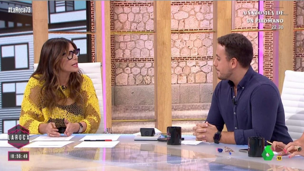 Jorge Morcuende, entrevistado por Nuria Roca en La Sexta.