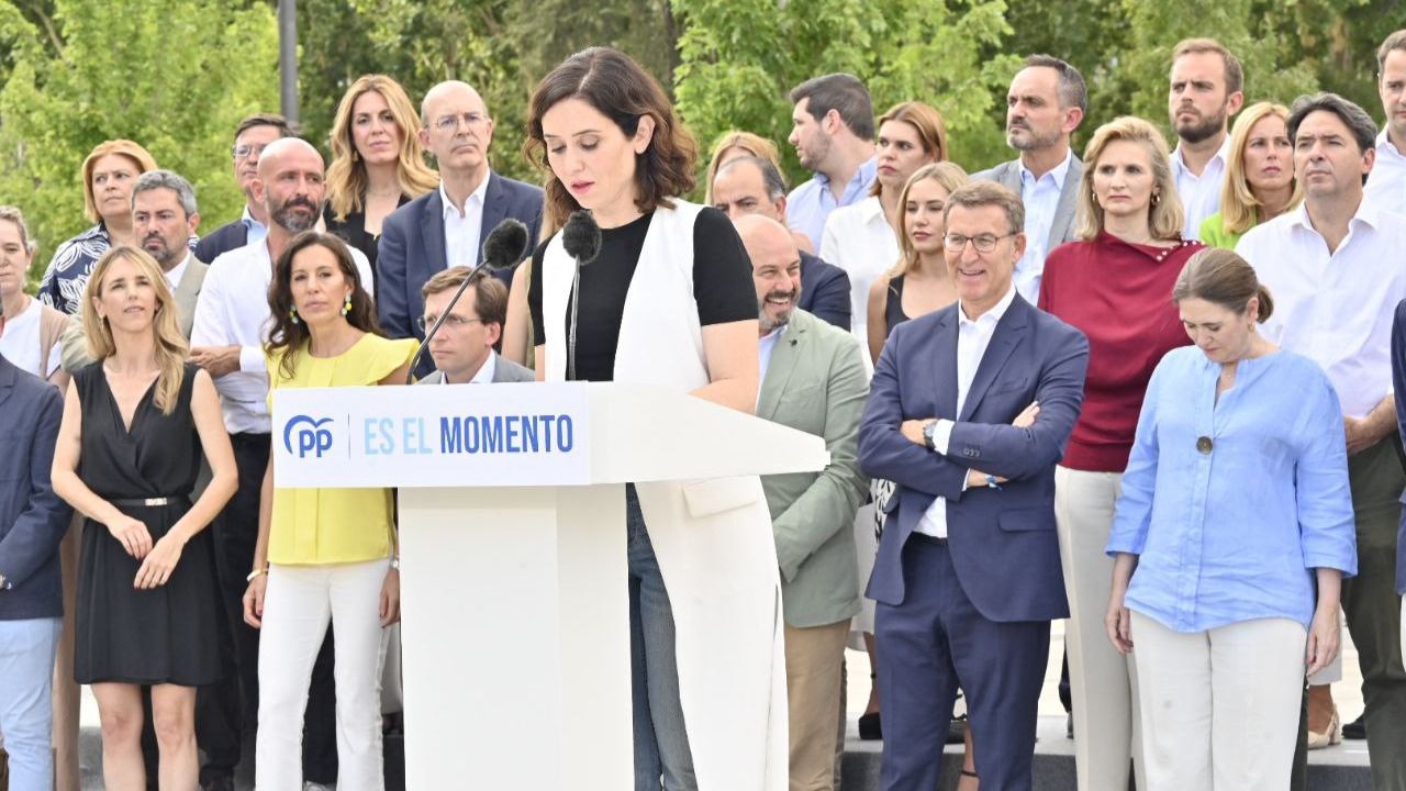 Ayuso interviene en el acto de presentación de la candidatura 'Popular' por Madrid (Foto: Chema Barroso)