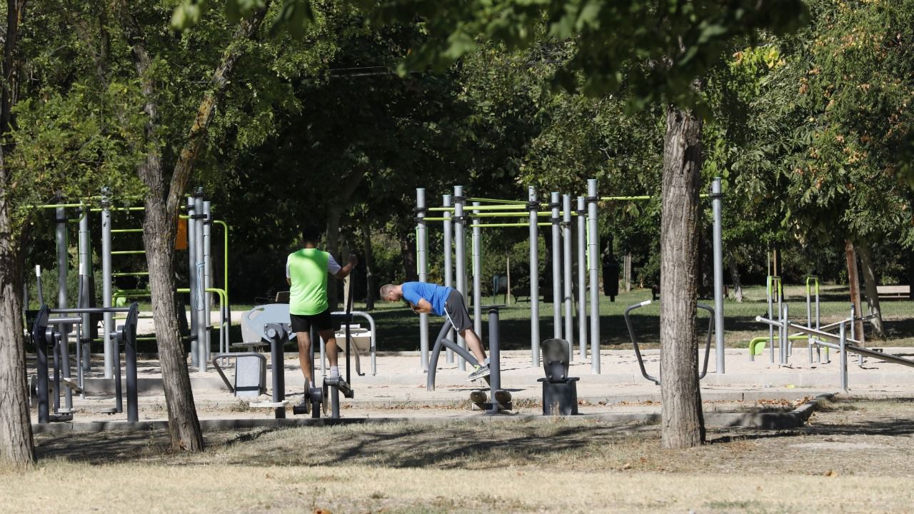 Nueva zona de workout en el parque. Foto: Ayuntamiento de Madrid