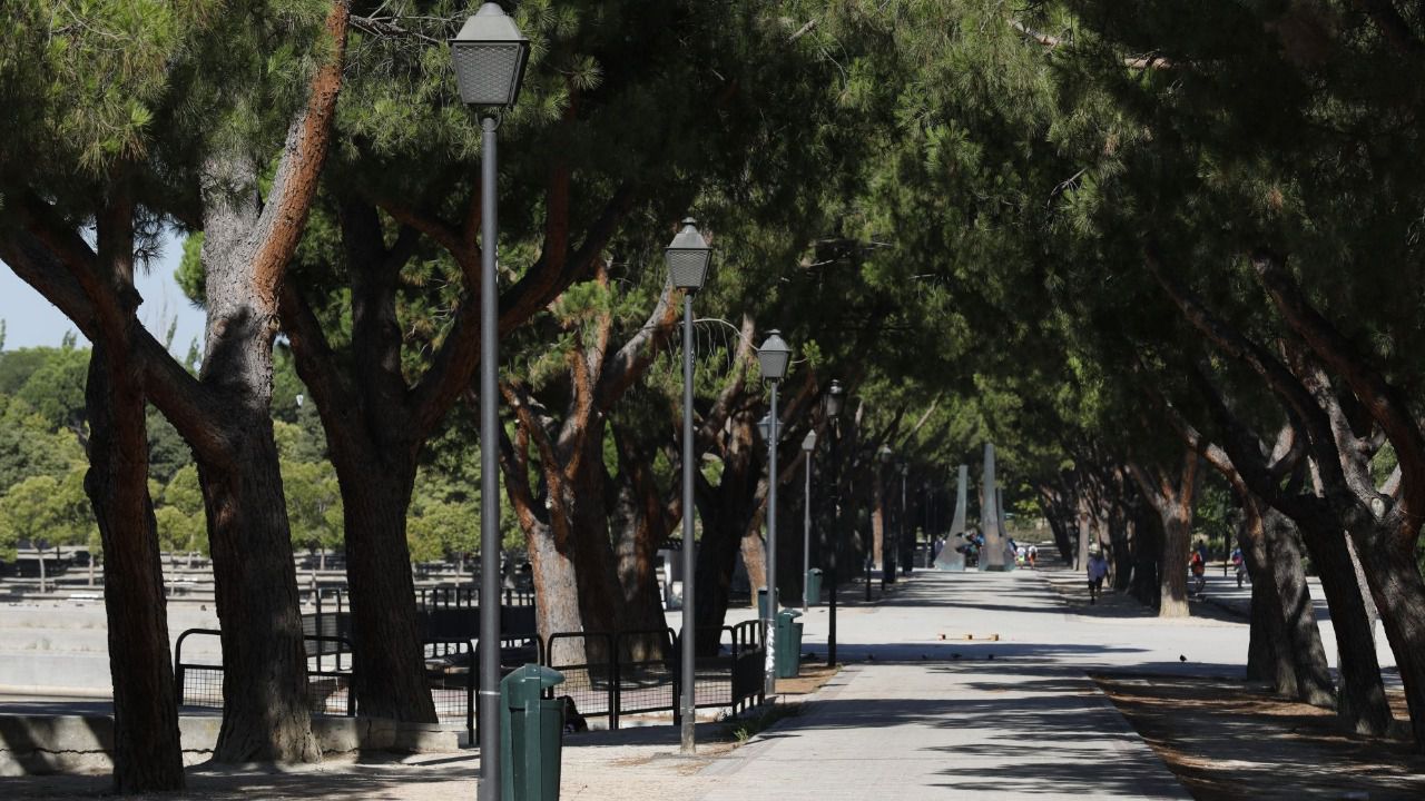 Nuevo mobiliario y renovada iluminación en el parque. Foto: Ayuntamiento de Madrid