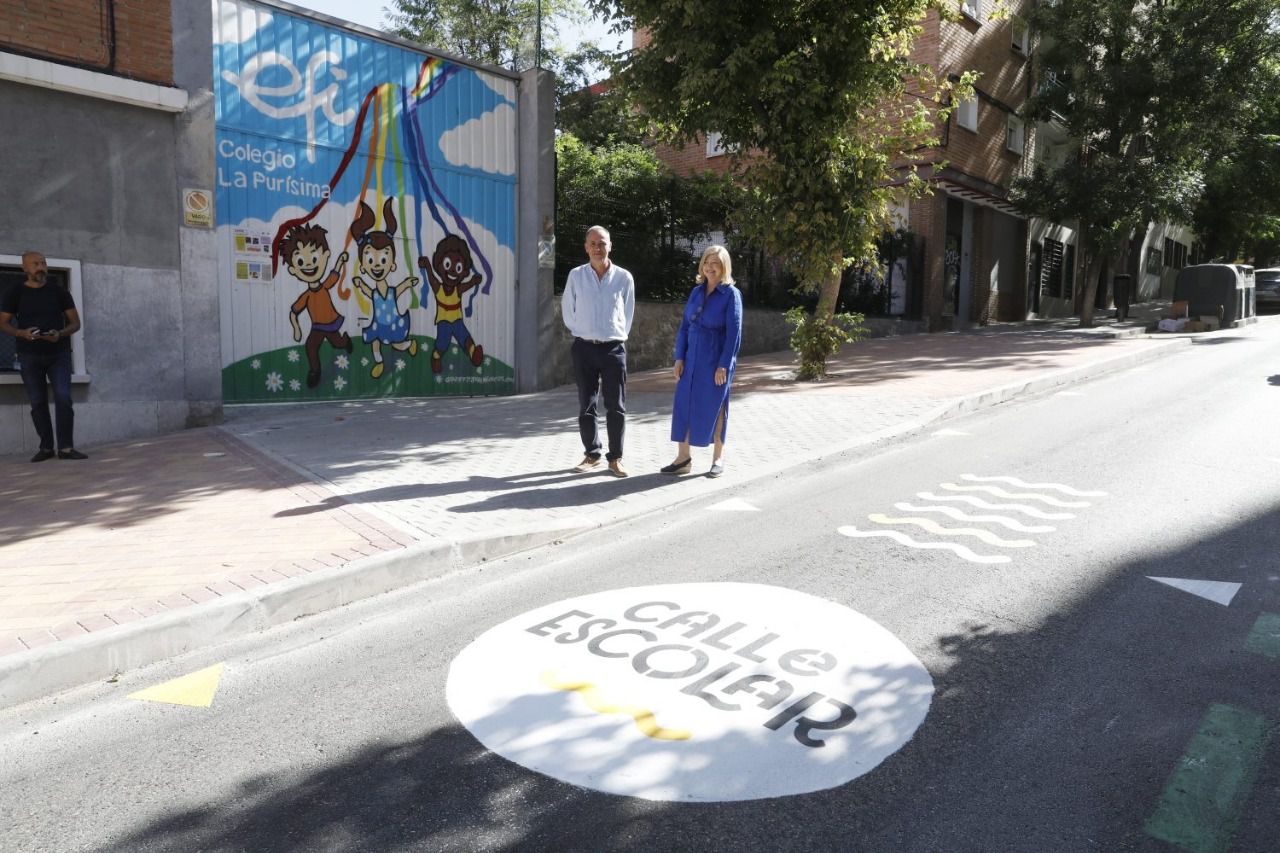Una de las medidas que ha tomado el Consistorio en los entornos escolares (Foto: Ayuntamiento de Madrid)