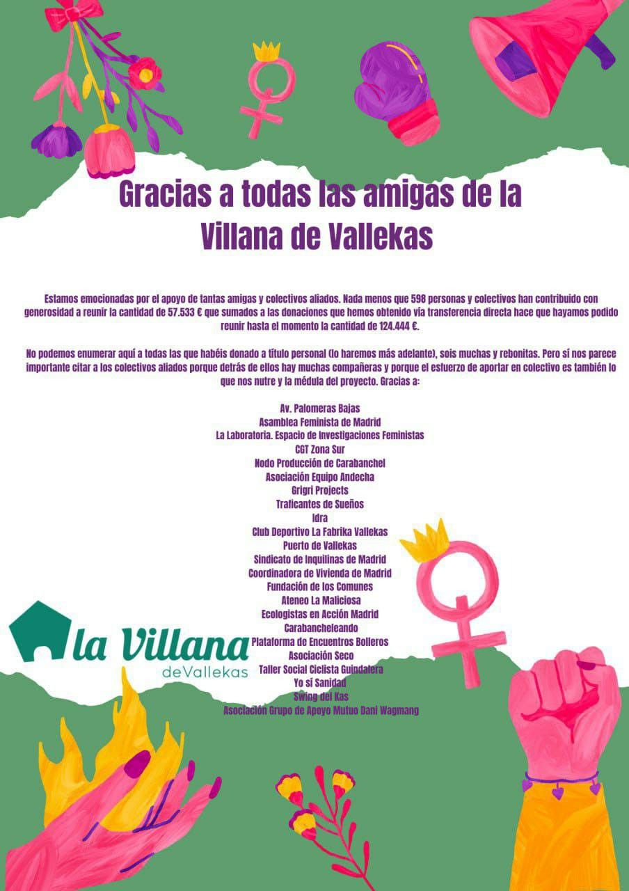 Múltiples colectivos han aportado económicamente al proyecto