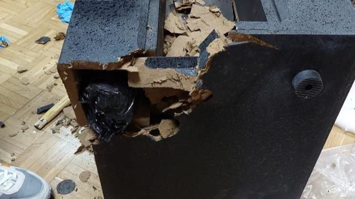 Uno de los aparatos musicales (Foto: Policía Nacional)