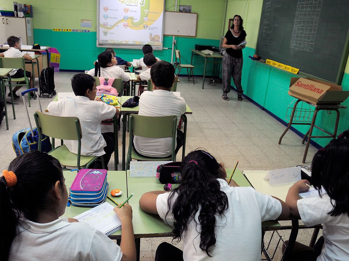 Clase de Primaria (Foto: Juan Luis Jaén)