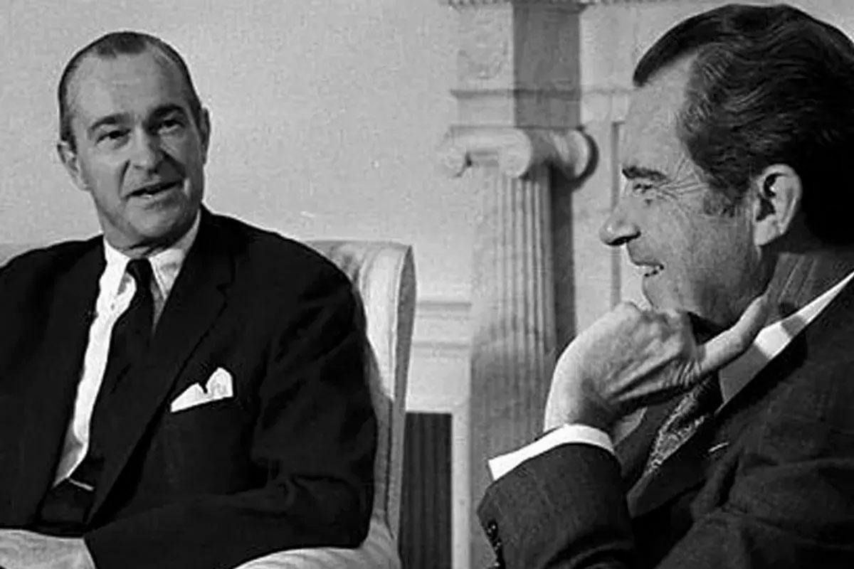Richard Nixon con el director de la CIA, Richard Helms