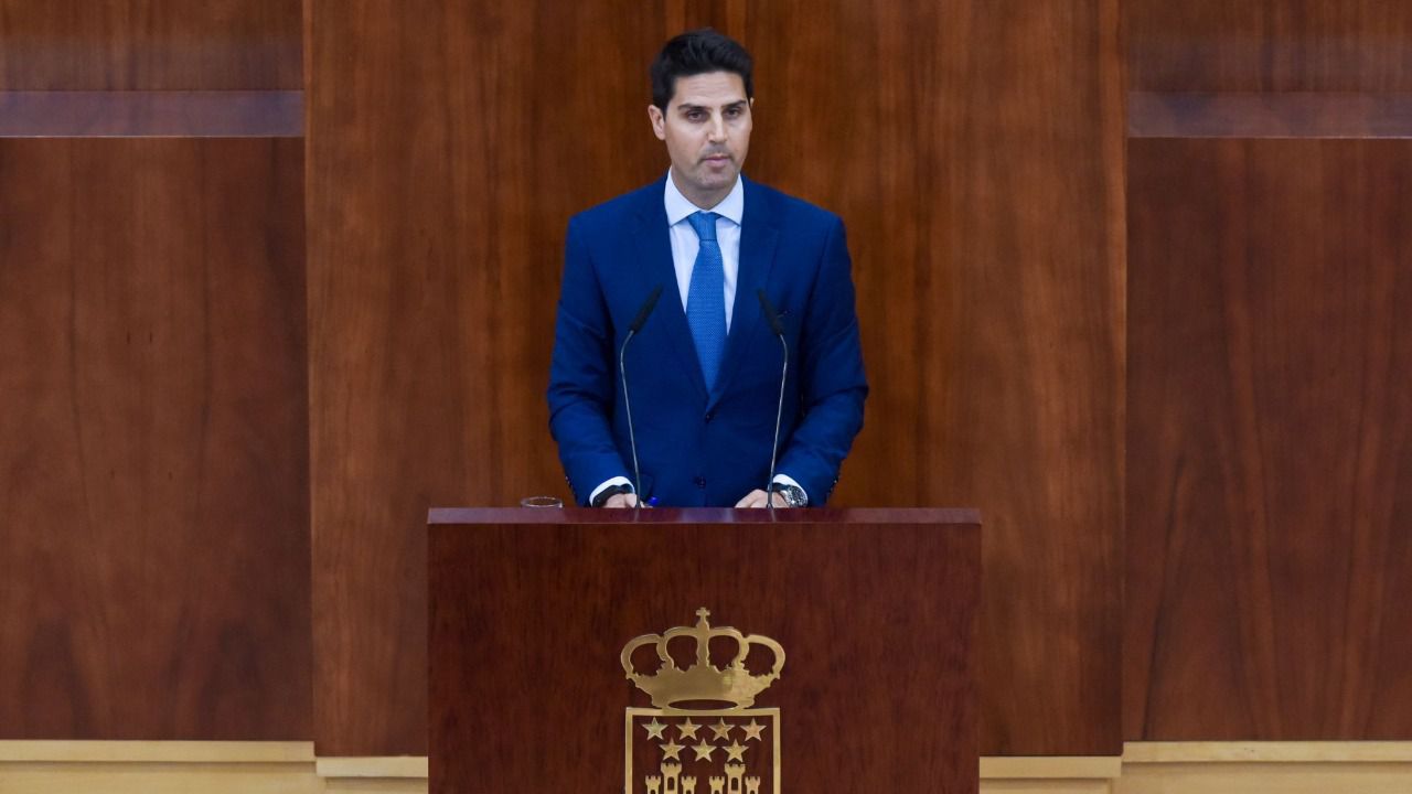 Emilio Viciana en la Asamblea de Madrid (Foto: Europa Press)