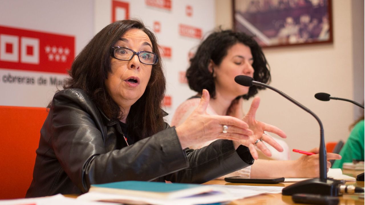 Isabel Galvín comparece en rueda de prensa (Foto: CCOO)