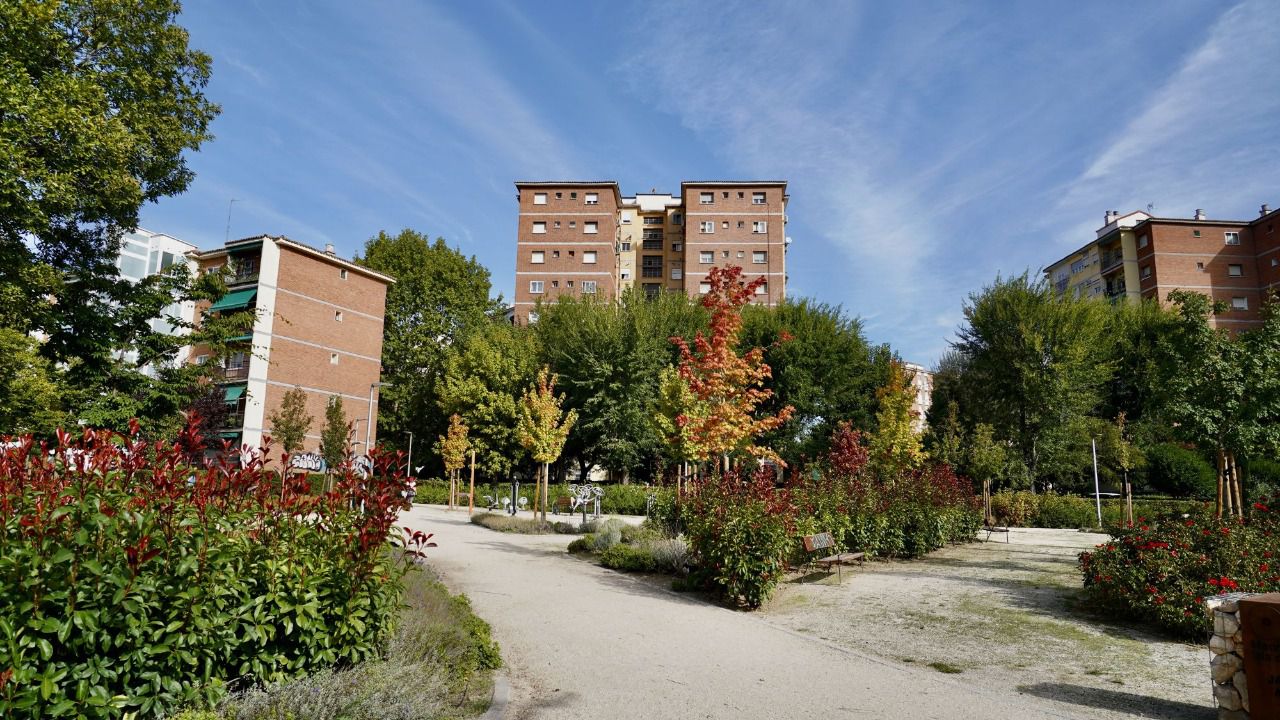 Nuevas zonas verdes junto a un renovado campo de fútbol. Foto: Ayuntamiento de Madrid 