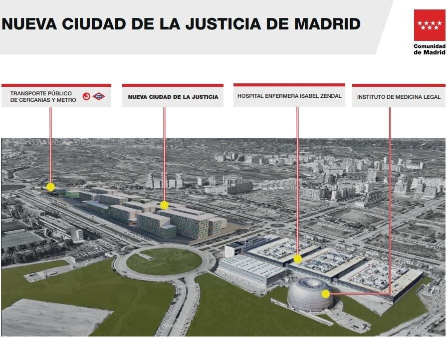 Último plano proyectado de la Ciudad de la Justicia (Foto: Comunidad de Madrid)