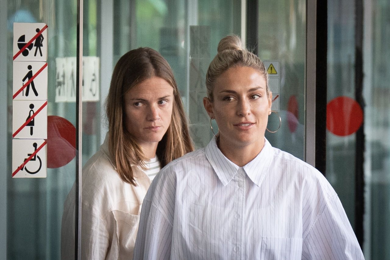Irene Paredes y Alexia Putellas, tras declarar