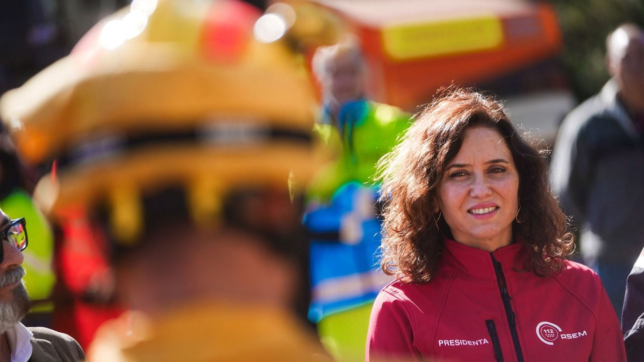 Ayuso durante la presentación del Plan de Inclemencias Invernales (Foto: Comunidad de Madrid)