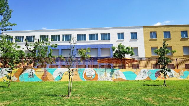Exteriores del CEIP Perú en Carabanchel. Foto: AFA CEIP Perú