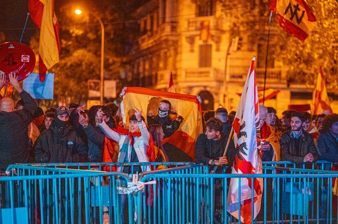 Concentración del 13 de noviembre en Ferraz (Foto: Gabriel Luengas/Europa Press)