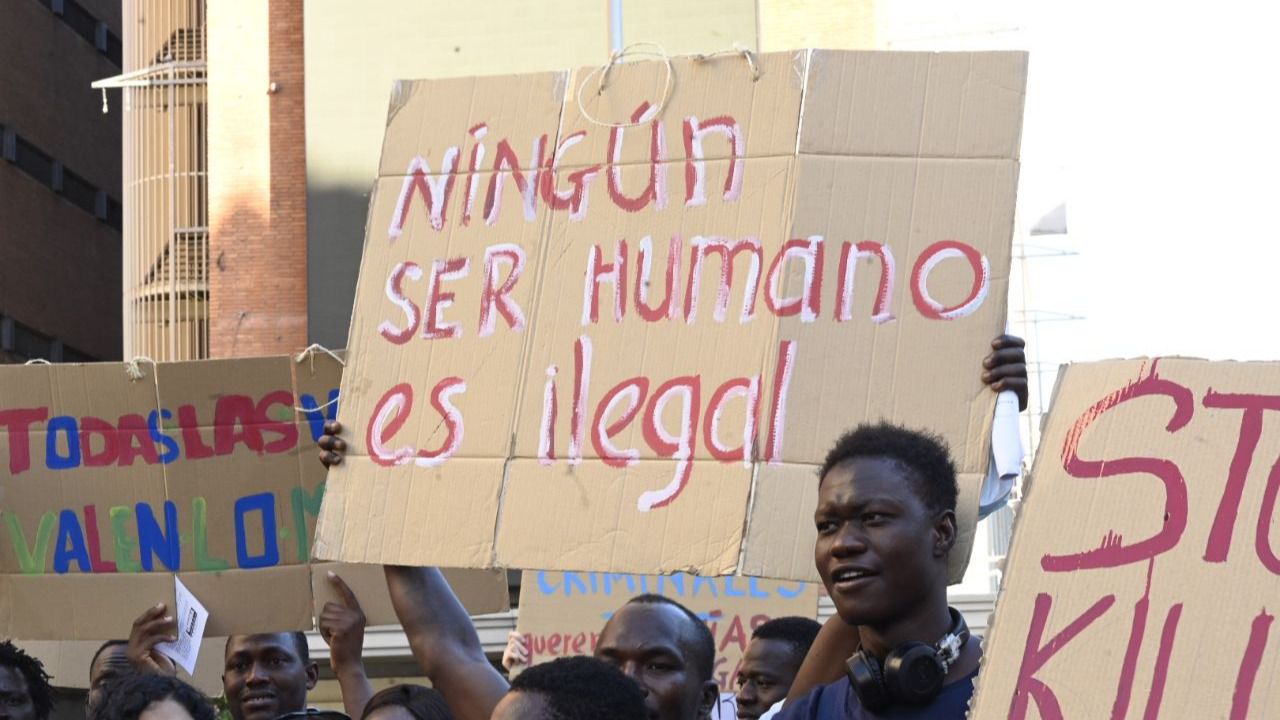 Manifestación en favor de los derechos humanos en Callao (Foto: Chema Barrroso)