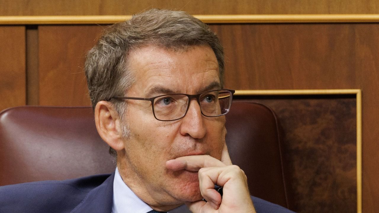 Feijóo durante el debate de investidura (Foto: Europa Press)
