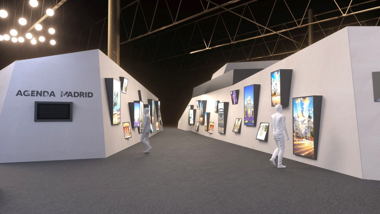 Recreación del stand de la Comunidad de Madrid en Fitur 2024
