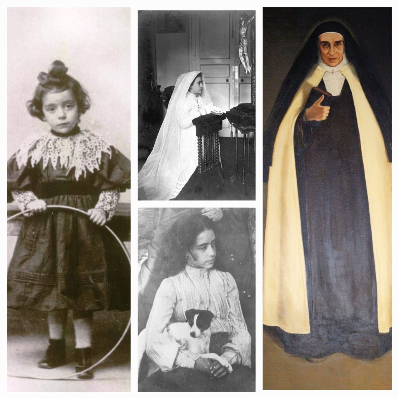 Sor Maravillas en distintos momentos de su vida