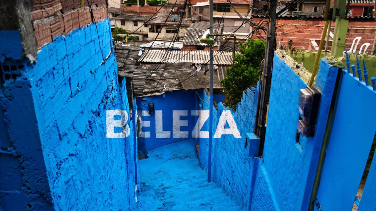 Mural de Boa Mistura en Brasil.