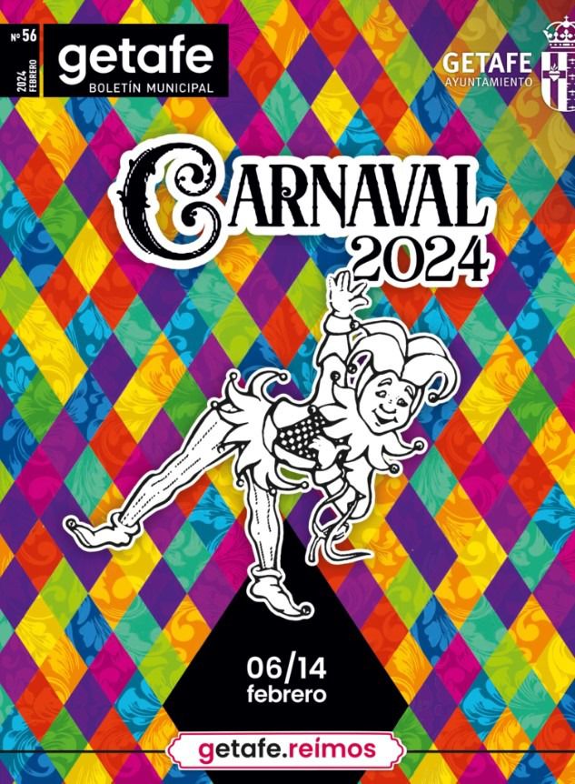 Cartel Carnavales Getafe 2024, Ayuntamiento de Getafe