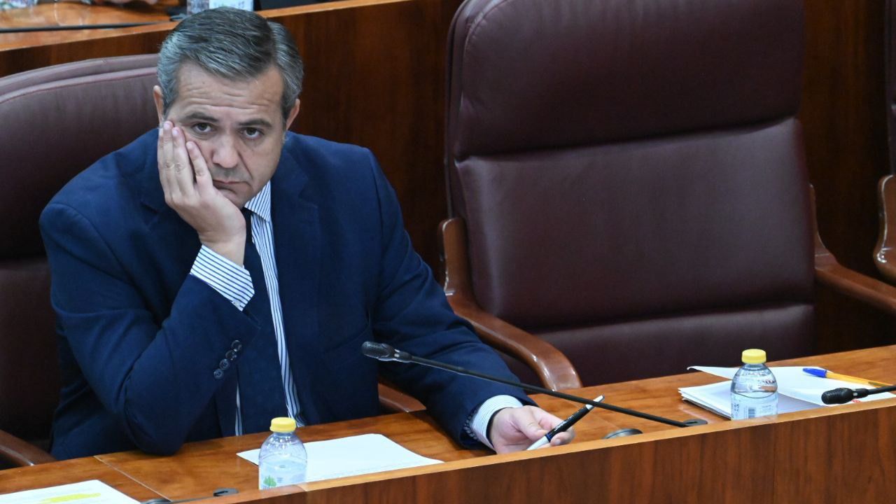 Jorge Rodrigo en el Pleno de la Asamblea (Foto: Madridiario)