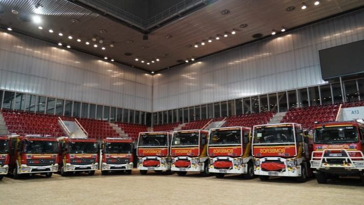 Nuevos vehículos para el Cuerpo de Bomberos. Foto: Ayuntamiento de Madrid