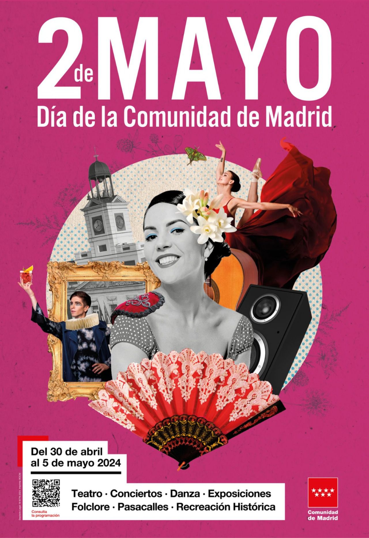 Cartel Fiesta del 2 de Mayo (Comunidad de Madrid)