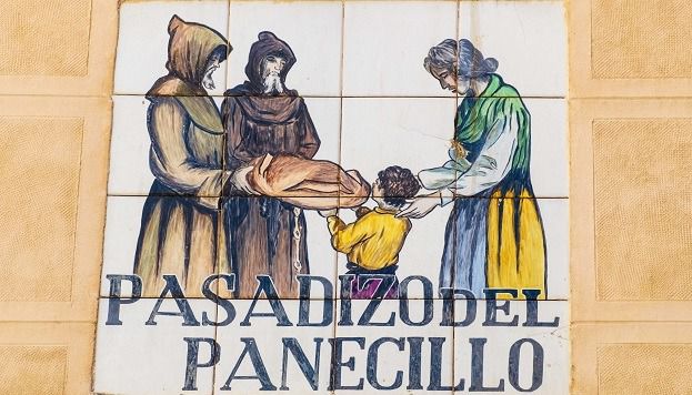 Placa de la calle el Panecillo